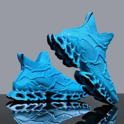 Blue Lightning Sneakers